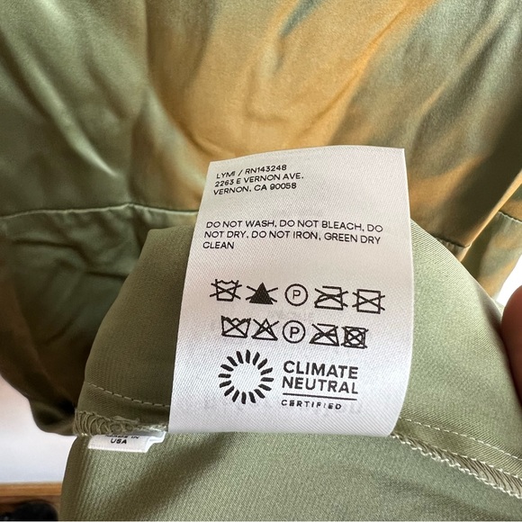 Reformation Oakley Silk Midi Dress in Artichoke - Picture 4 of 11